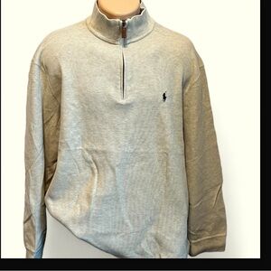 Polo Ralph Lauren Mens X-LARGE 1/4 Zip Pullover Sport Knit Long Sleeve